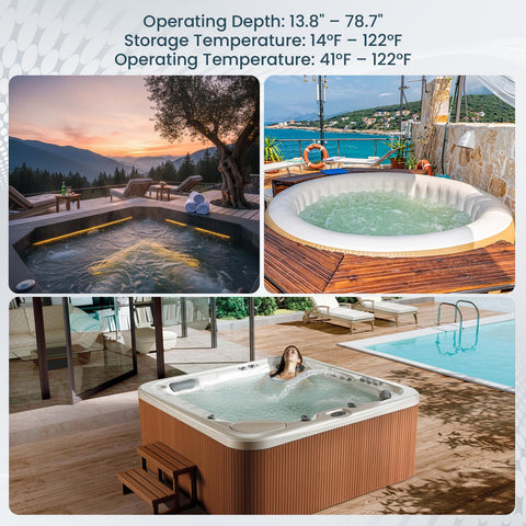 Yousky vacuum compatible with hot tubs, spas, and in-ground pools
