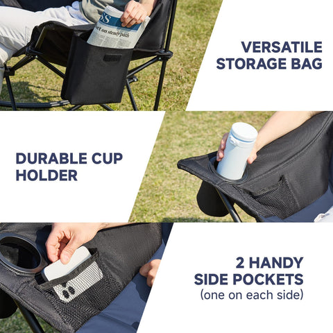 Youtanic rocking chair durable-frame conveys 400 lb capacity and reliability.