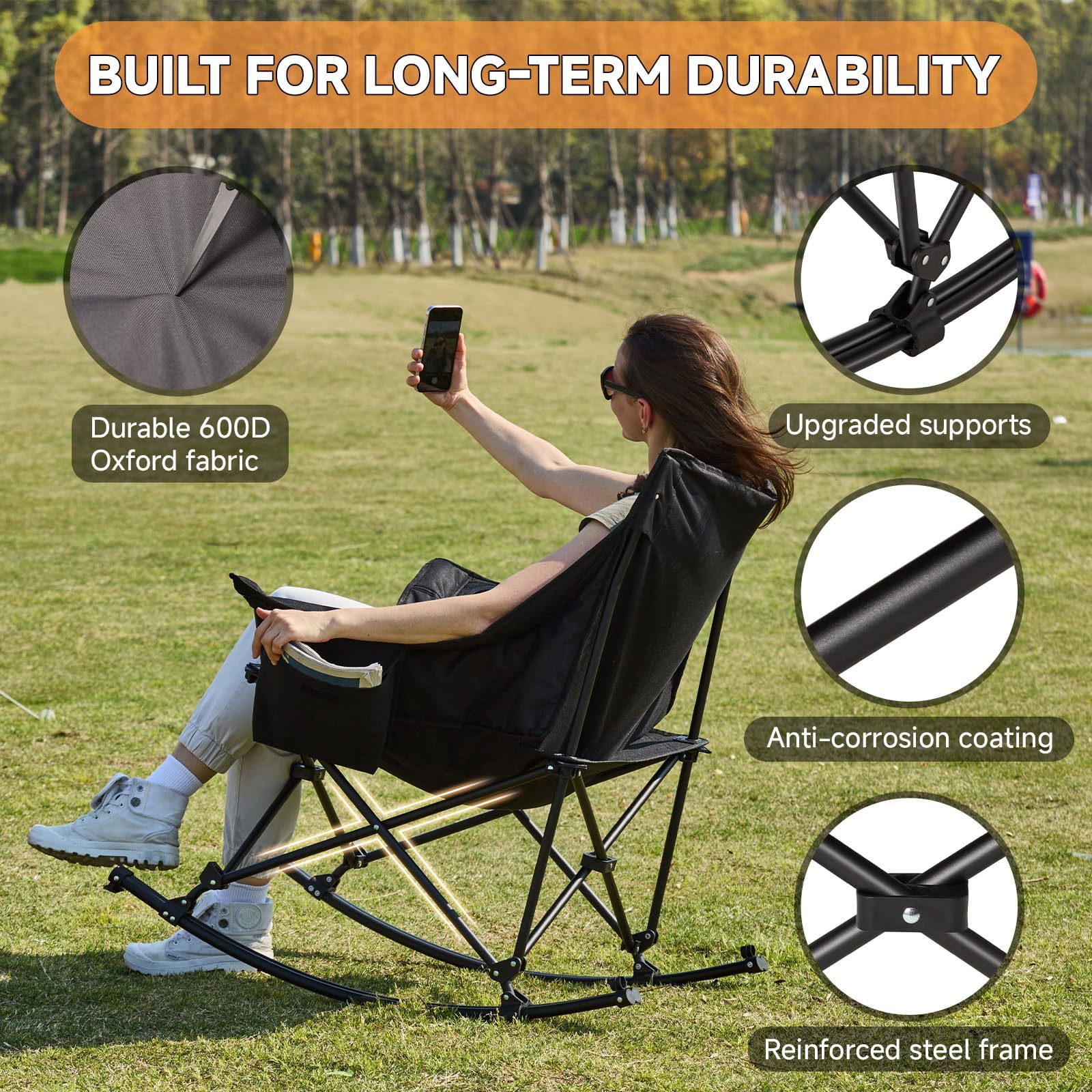 Youtanic frame-durability with powder-coated steel for longevity.