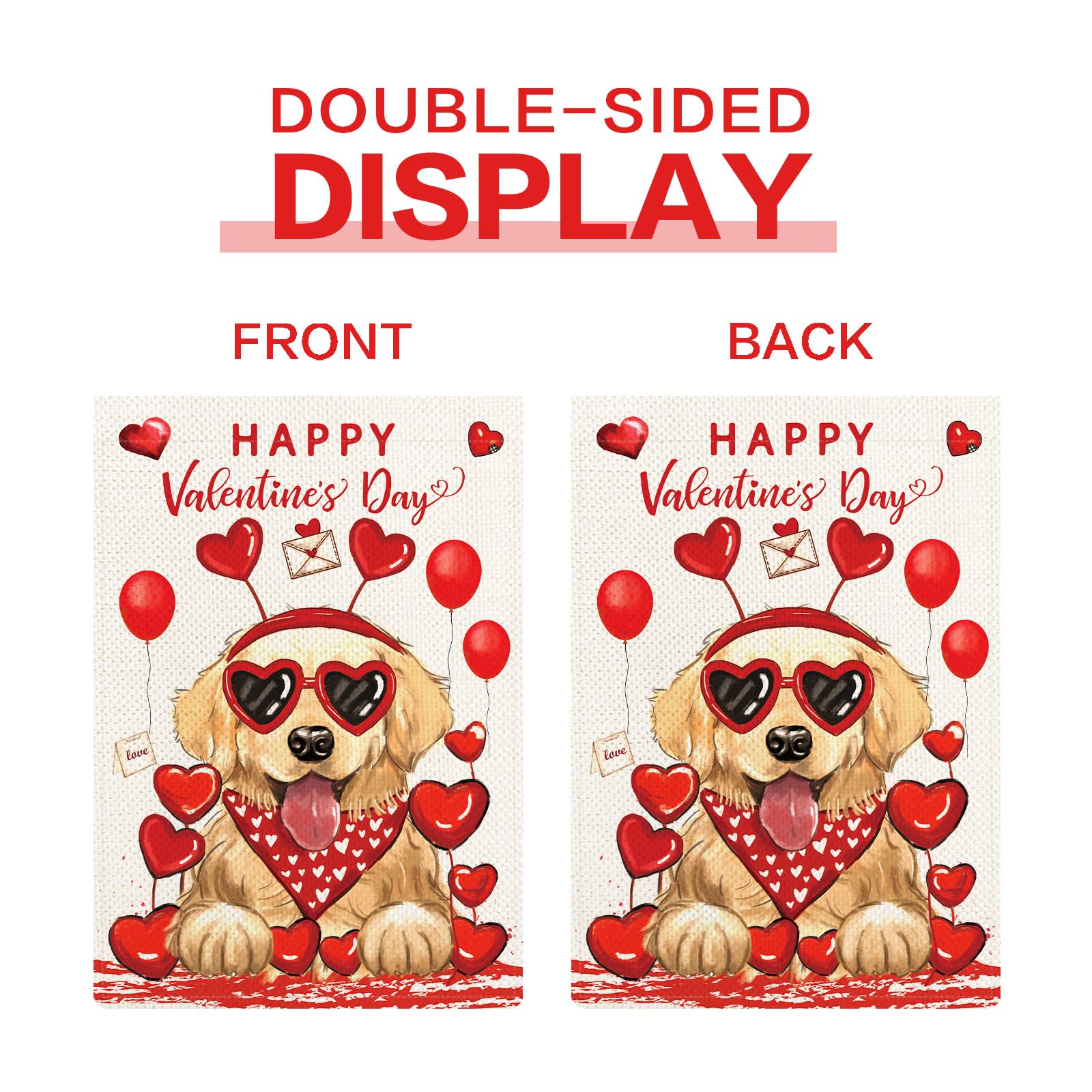 YOVOYOA Golden Retriever thanksgiving flag welcomes guests with warmth