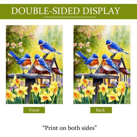 YOWANYES Double-sided flag shows images from both angles.