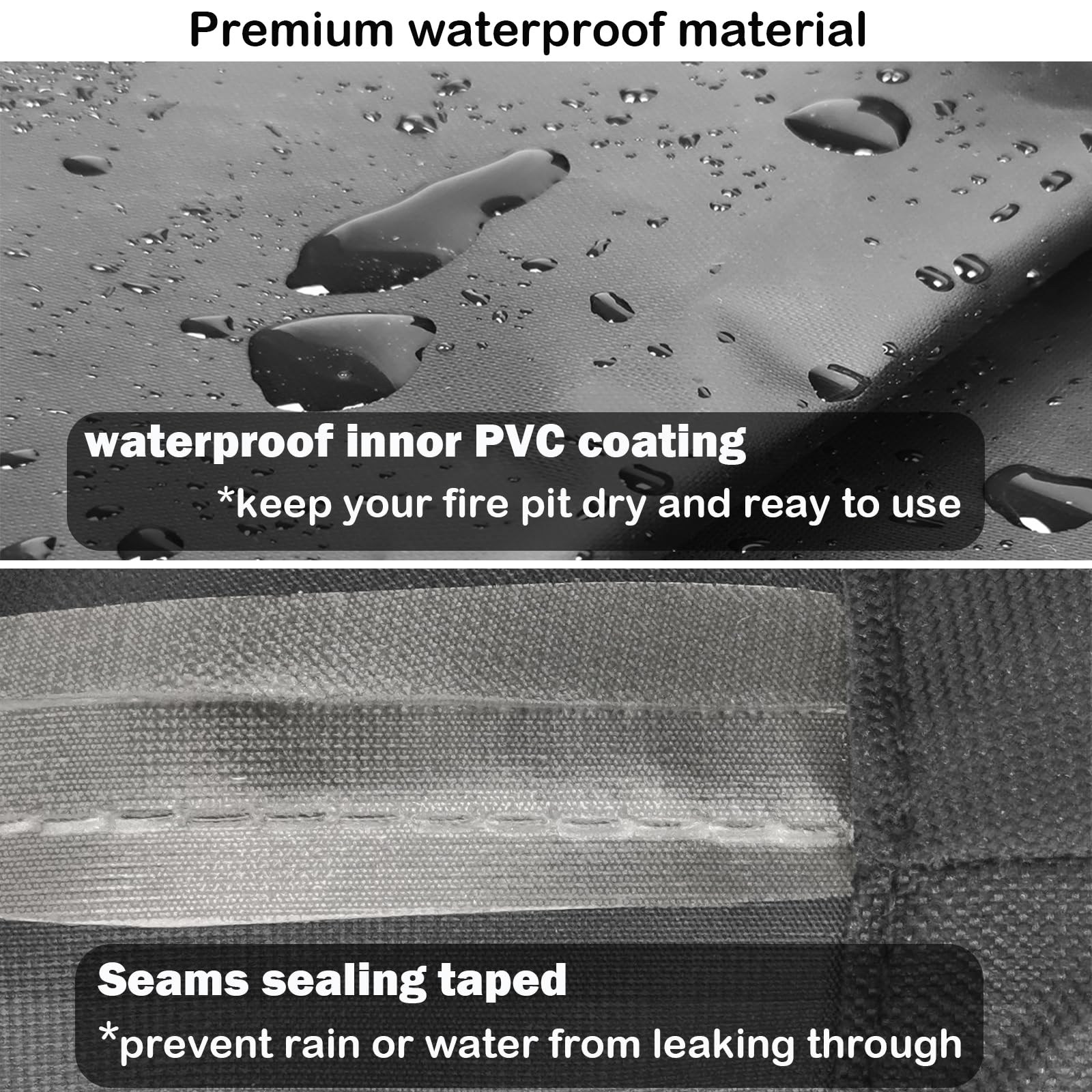 YOWDUTY 600D fabric close-up highlights tear resistance and durability.