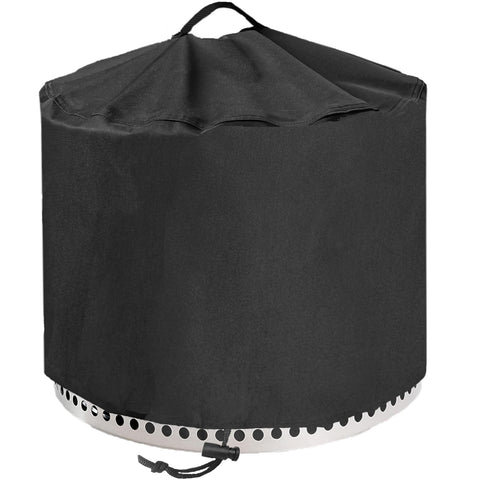 YOWDUTY round fire pit cover top view protecting your Bonfire pit from dust and weather.