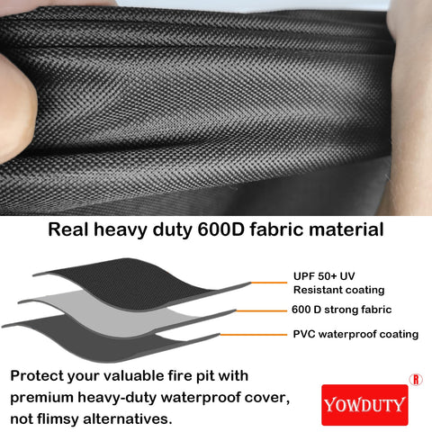 YOWDUTY windproof design with buckles and drawstring for secure fit.
