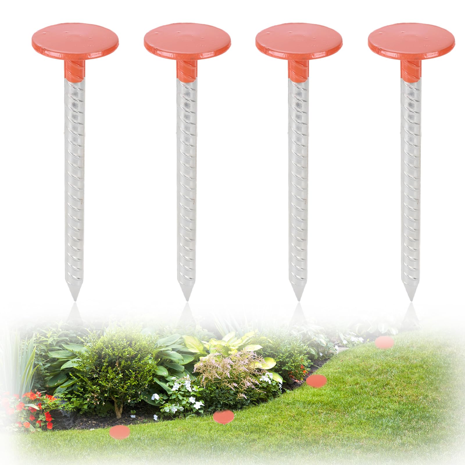Yowiiha property line marker with a 10-inch orange head for visibility