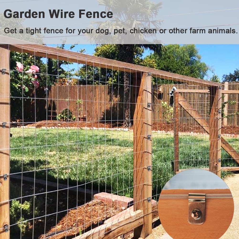 Yowlieu clamps compatible with 2-6 gauge welded wire for versatile fencing