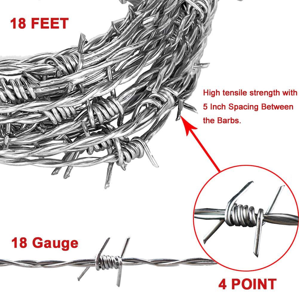 Yowlieu galvanized steel barb wire delivers durable outdoor performance.