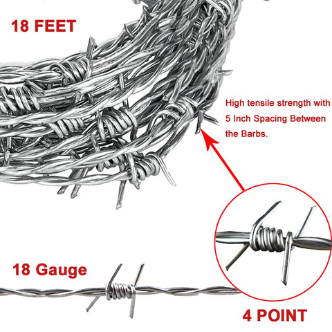 Yowlieu galvanized steel barb wire delivers durable outdoor performance.