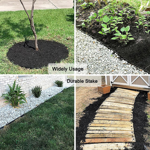 Yowlieu 8-inch stakes work with ropes, tents, and yard accents.