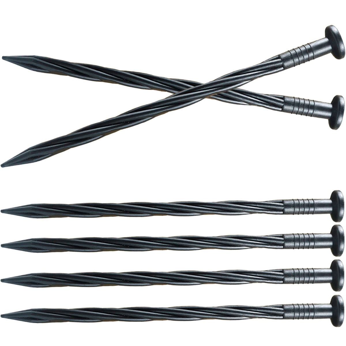 Yowlieu spiral anchoring spike 8-inch secures edging against wind and rain.