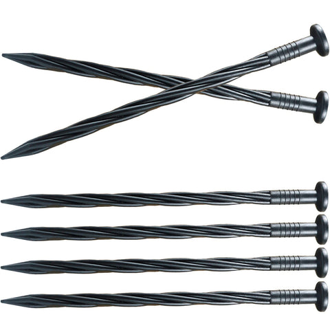 Yowlieu spiral anchoring spike 8-inch secures edging against wind and rain.