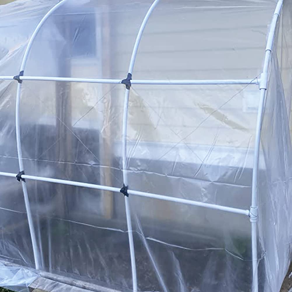 Yowlieu weather-shield greenhouse film keeps warmth indoors during cold days.