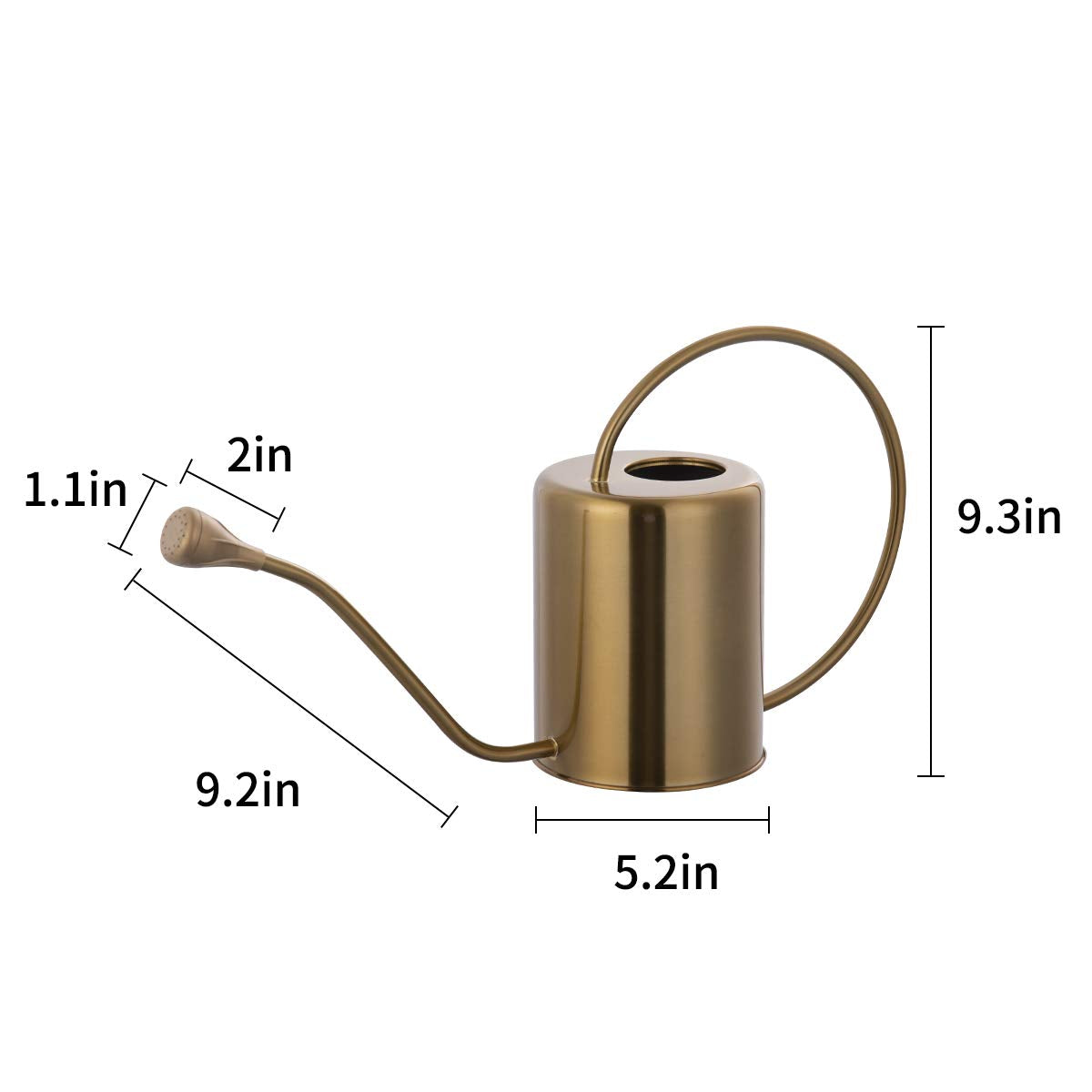 Yowonmetal two-sprout system provides adjustable watering options.