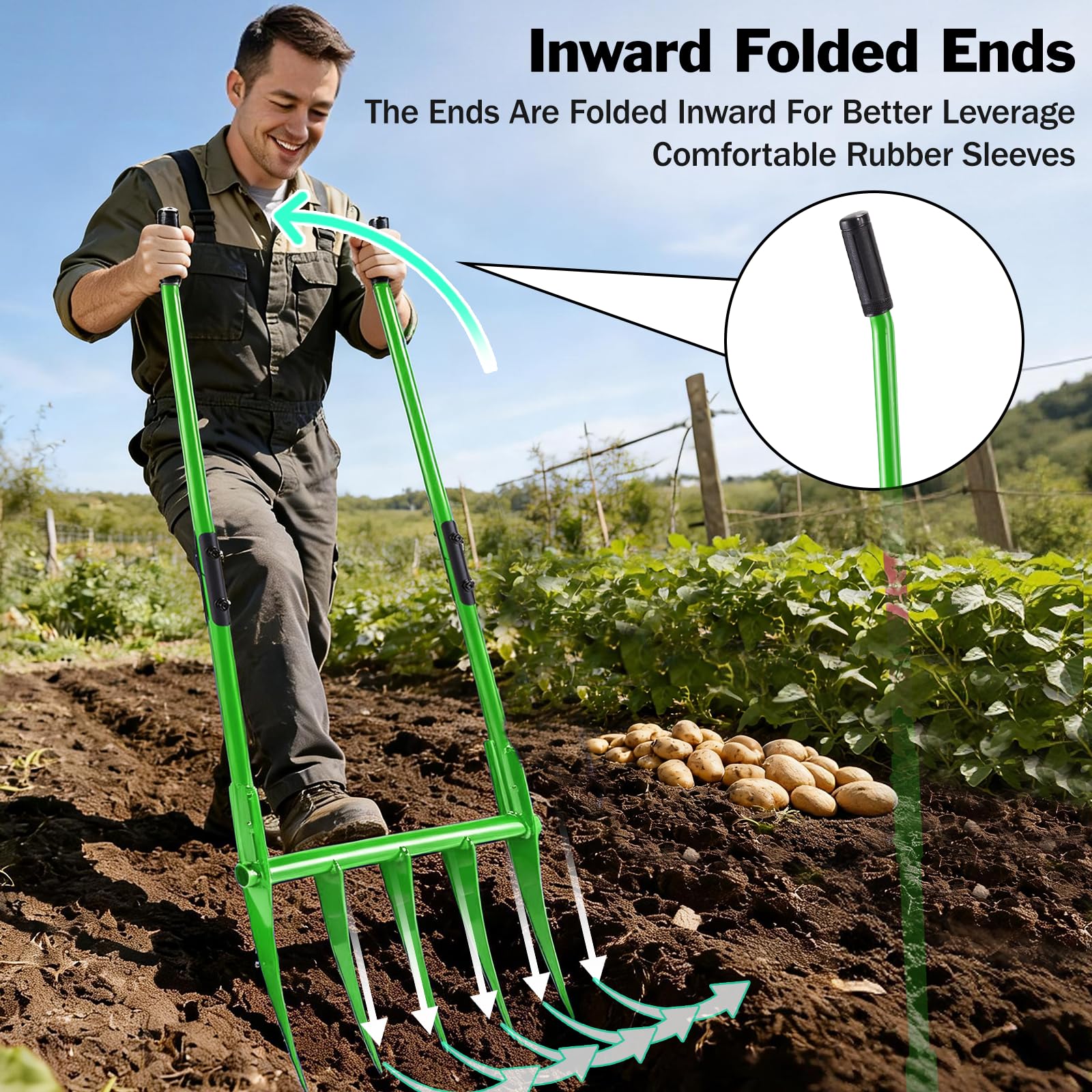 YOWPSY protective cover shields tines during storage.