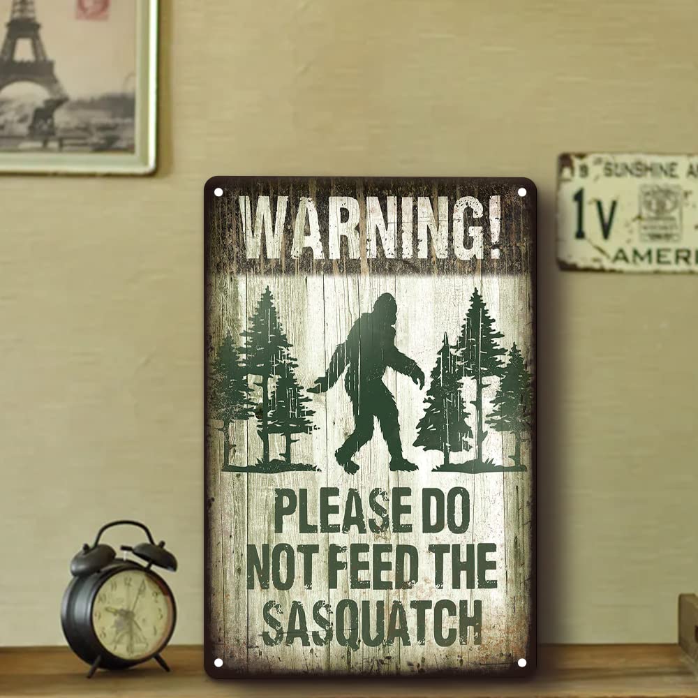 YOYI ART bigfoot wall decor ready to hang for playful warning.