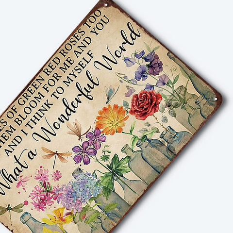 YOYI ART safe edges tin sign with folded edges for safe mounting.