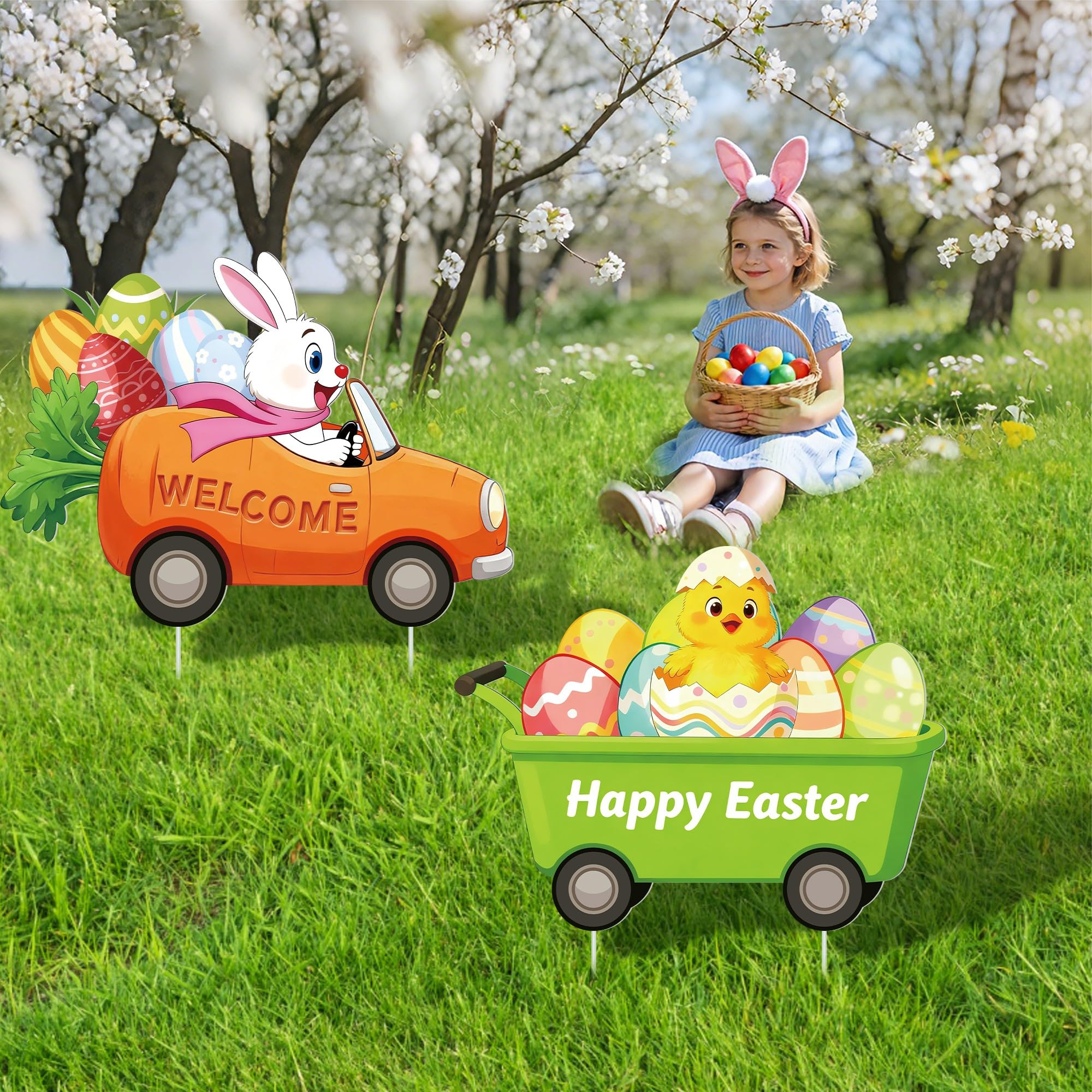 YOYOJOY Two-piece set adds joy to garden paths and entrances.