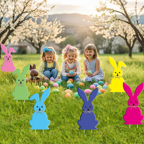 YOYOJOY wall-mountable bunny signs brighten doors and fences.