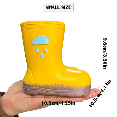 YOYLMAL cute boots planter, side view, adds whimsy to indoor plant displays