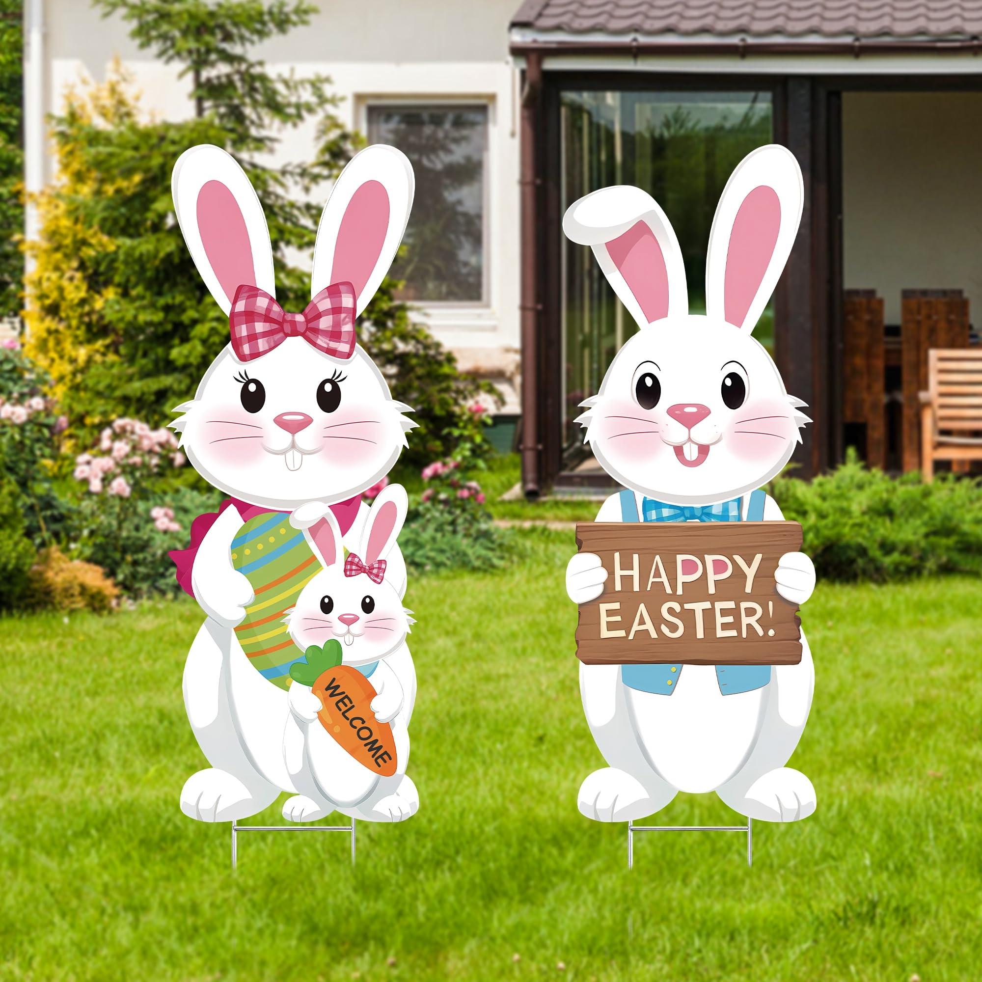 YOYOJOY outdoor sign made from waterproof corrugated plastic for weather resistance.