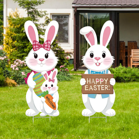 YOYOJOY outdoor sign made from waterproof corrugated plastic for weather resistance.
