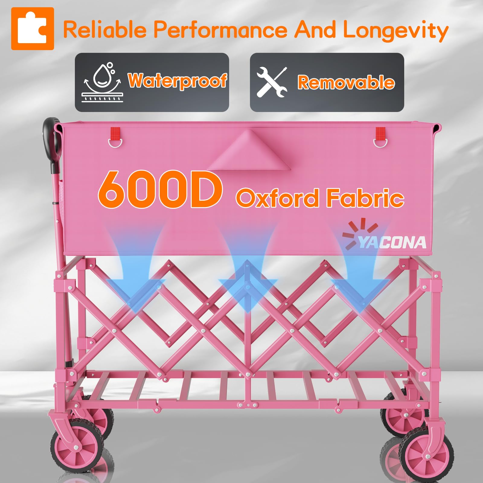 Yozoia shopping cart on wheels ideal for groceries
