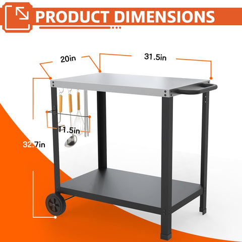 Yozoia movable pizza oven stand ready for backyard feasts.