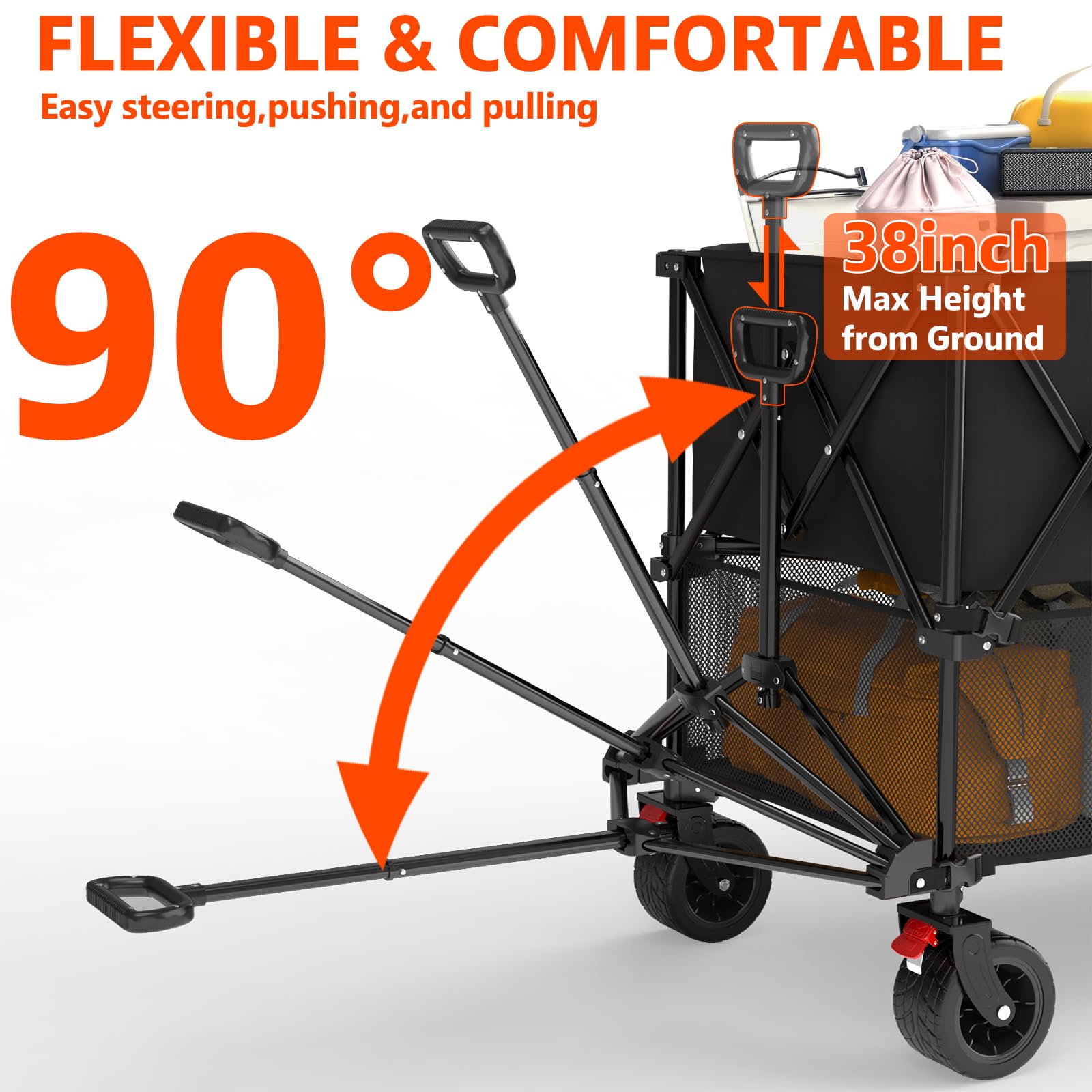 Yozoia X frame folding design makes storage simple after a day out.