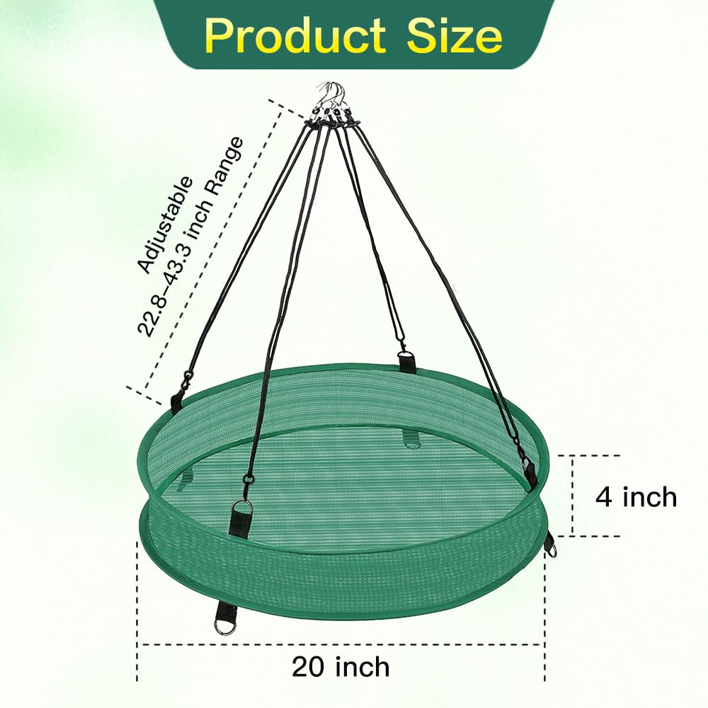 YPDiXDi bird seed catcher tray with durable mesh prevents mold and keeps seeds dry.