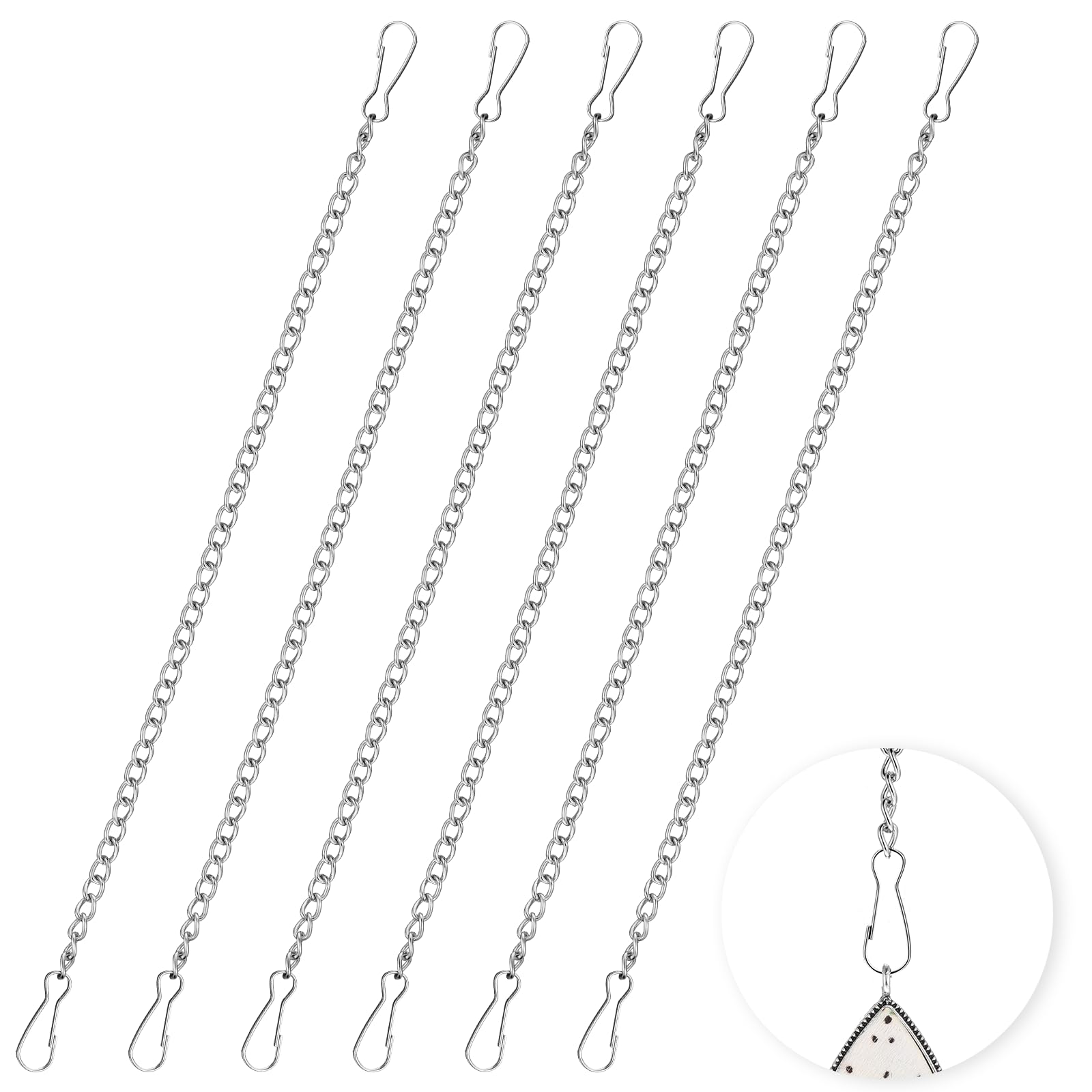 YQQYG stain glass window chain set with 20-inch length for versatile hanging