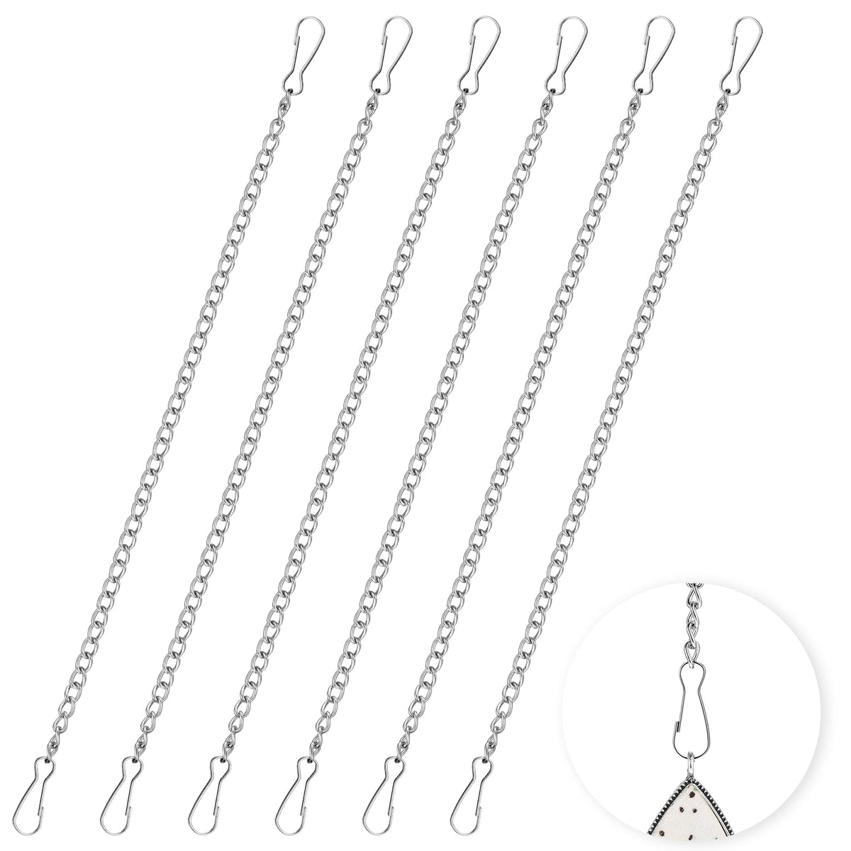 YQQYG stain glass window chain set with 20-inch length for versatile hanging
