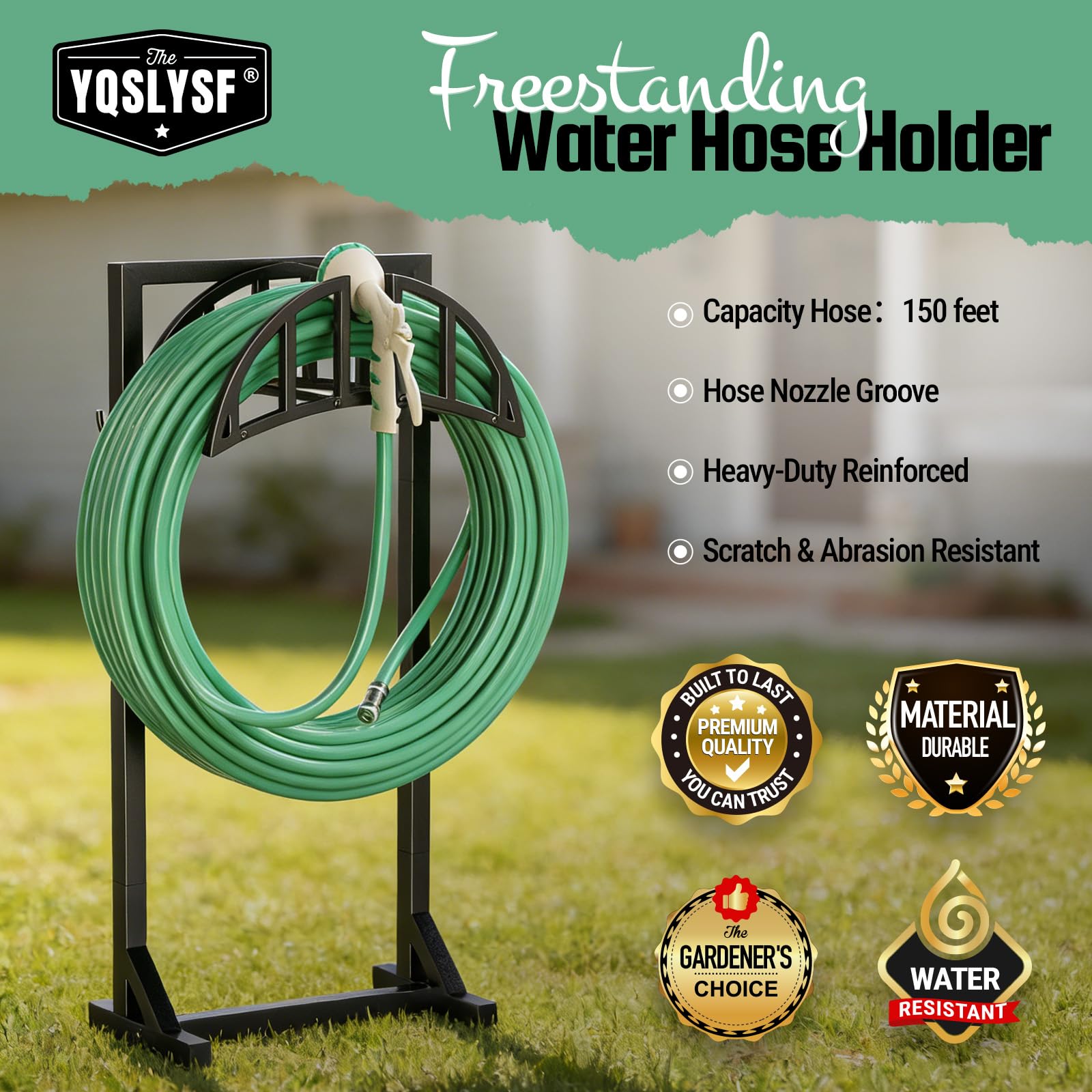 YQSLYSF curved-arch design supports smooth hose winding and kink prevention