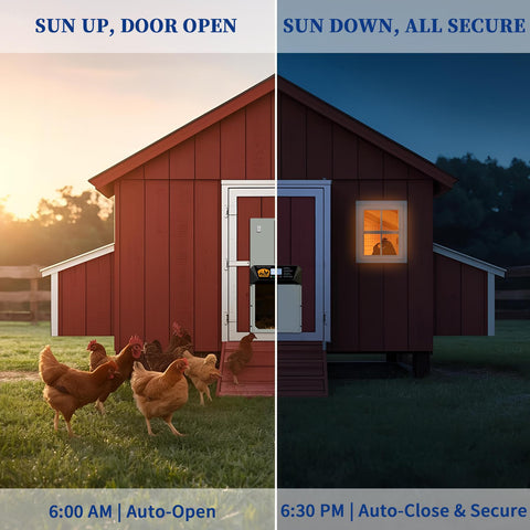 YQuiet waterproof all-weather door withstands rain and snow in backyards