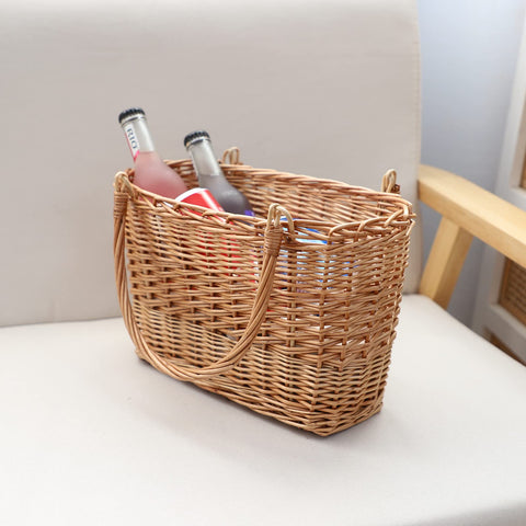 YRLSOTGE neutral-toned wicker blends with home decor.