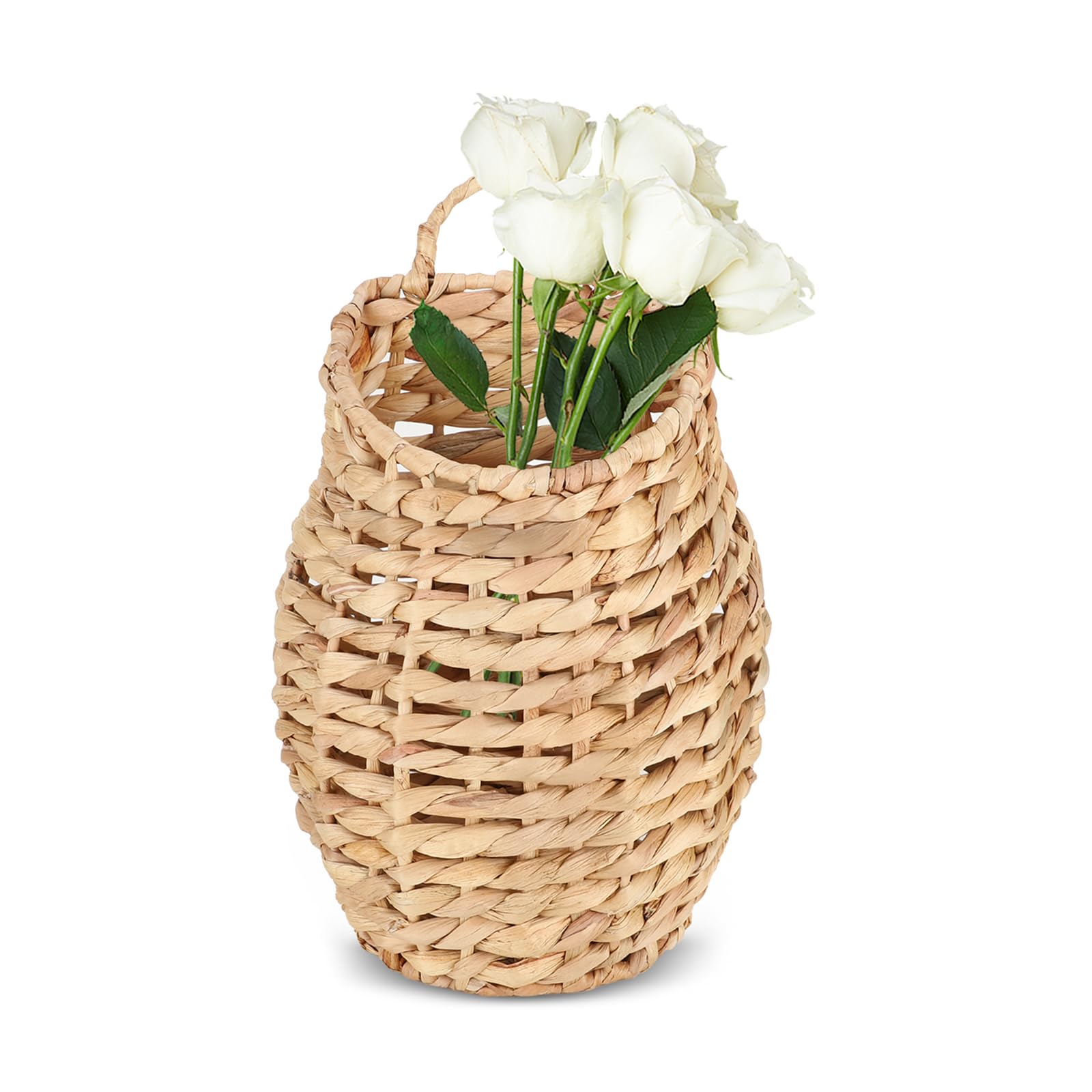 YRMTKIHE water hyacinth front-door basket enhances curb appeal and welcomes guests