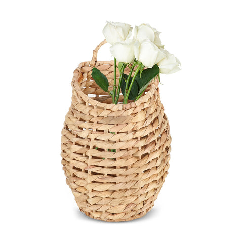 YRMTKIHE water hyacinth front-door basket enhances curb appeal and welcomes guests
