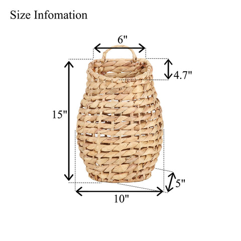YRMTKIHE woven basket for indoor or covered outdoor use