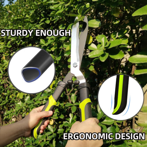 YRTSH hedge clippers with ergonomic non-slip grip for comfort