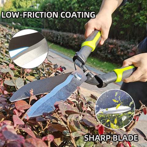 YRTSH hedge clippers with non-stick coating for smooth cuts