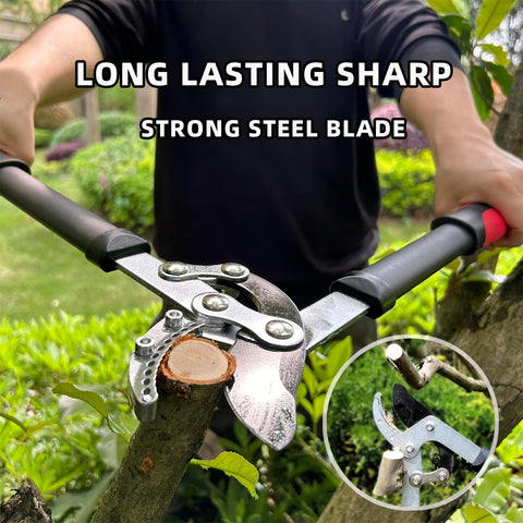 YRTSH Lopper ergonomic non-slip grip for comfortable pruning.