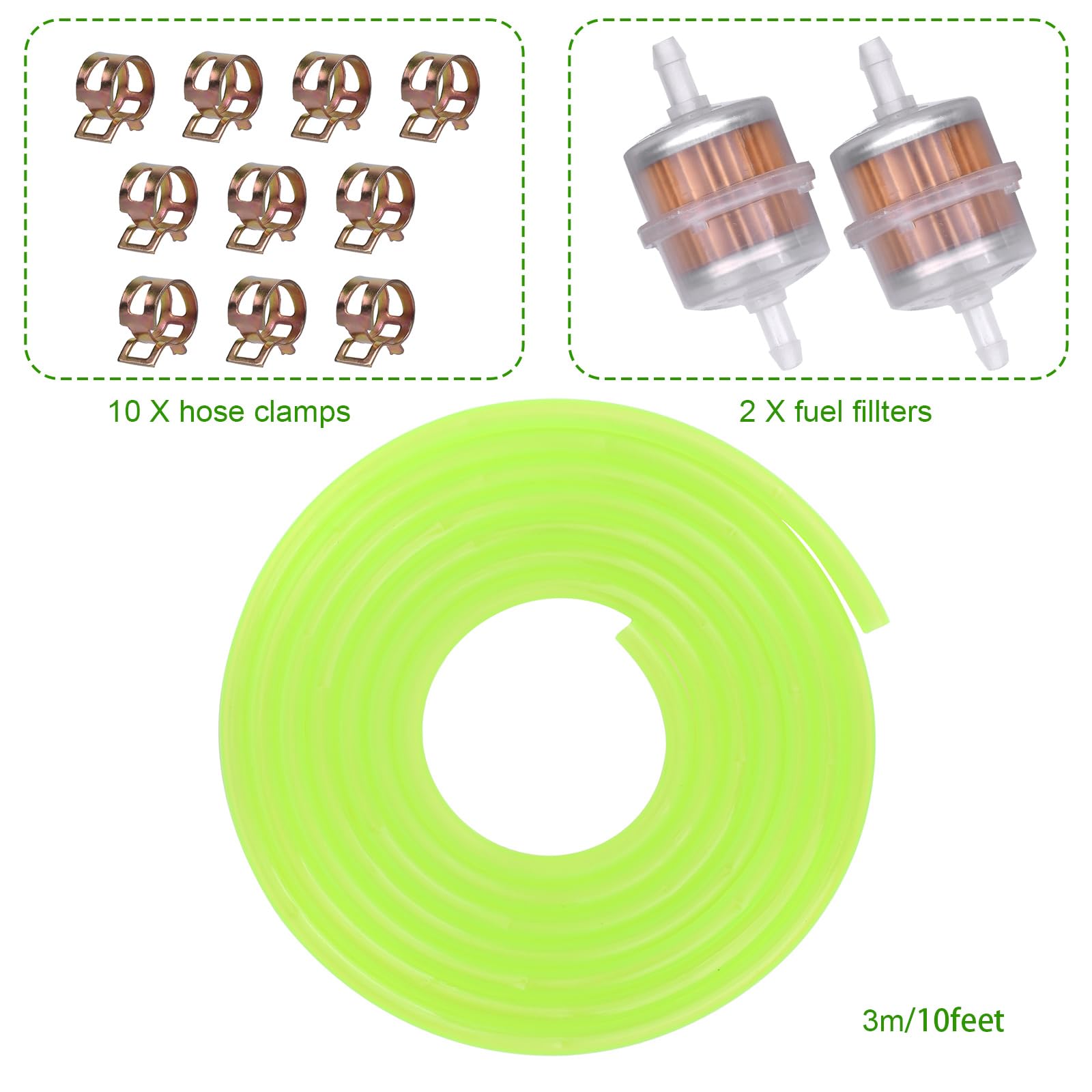 YS-TM ethanol-tolerant fuel line for small engines and generators