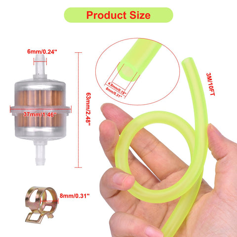YS-TM fuel line clamps included for quick installation