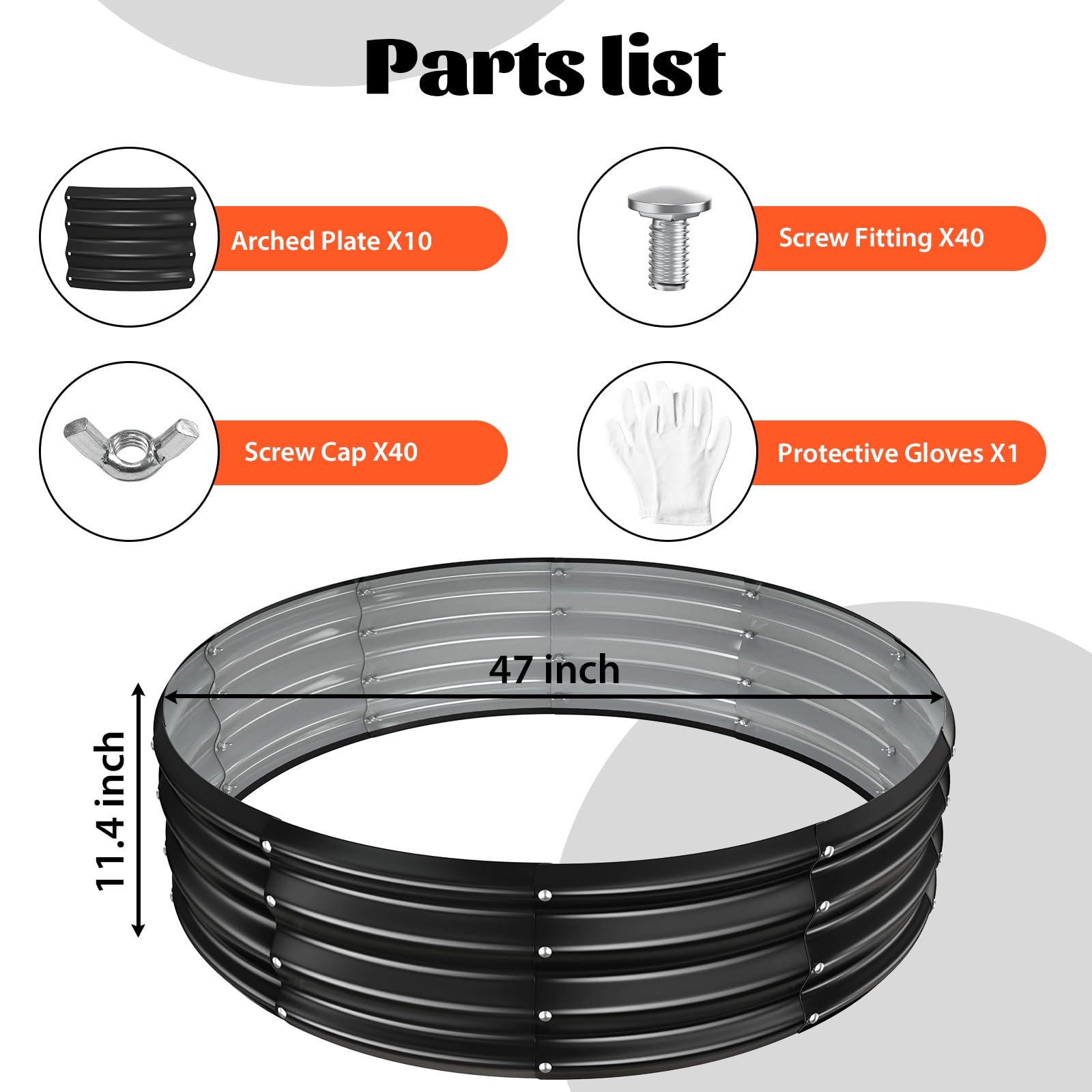 YSEJOMP easy-assembly butterfly nut sets with protective gloves