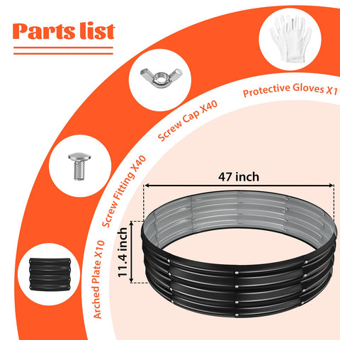 YSEJOMP fire pit ring shown in garden or fence-use scenario