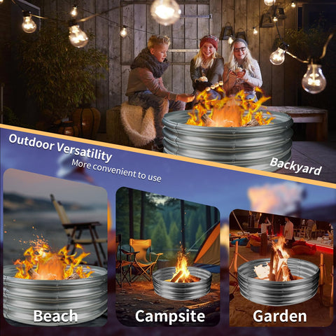 YSEJOMP outdoor fire pit for gatherings, cooking, and relaxing ambiance.