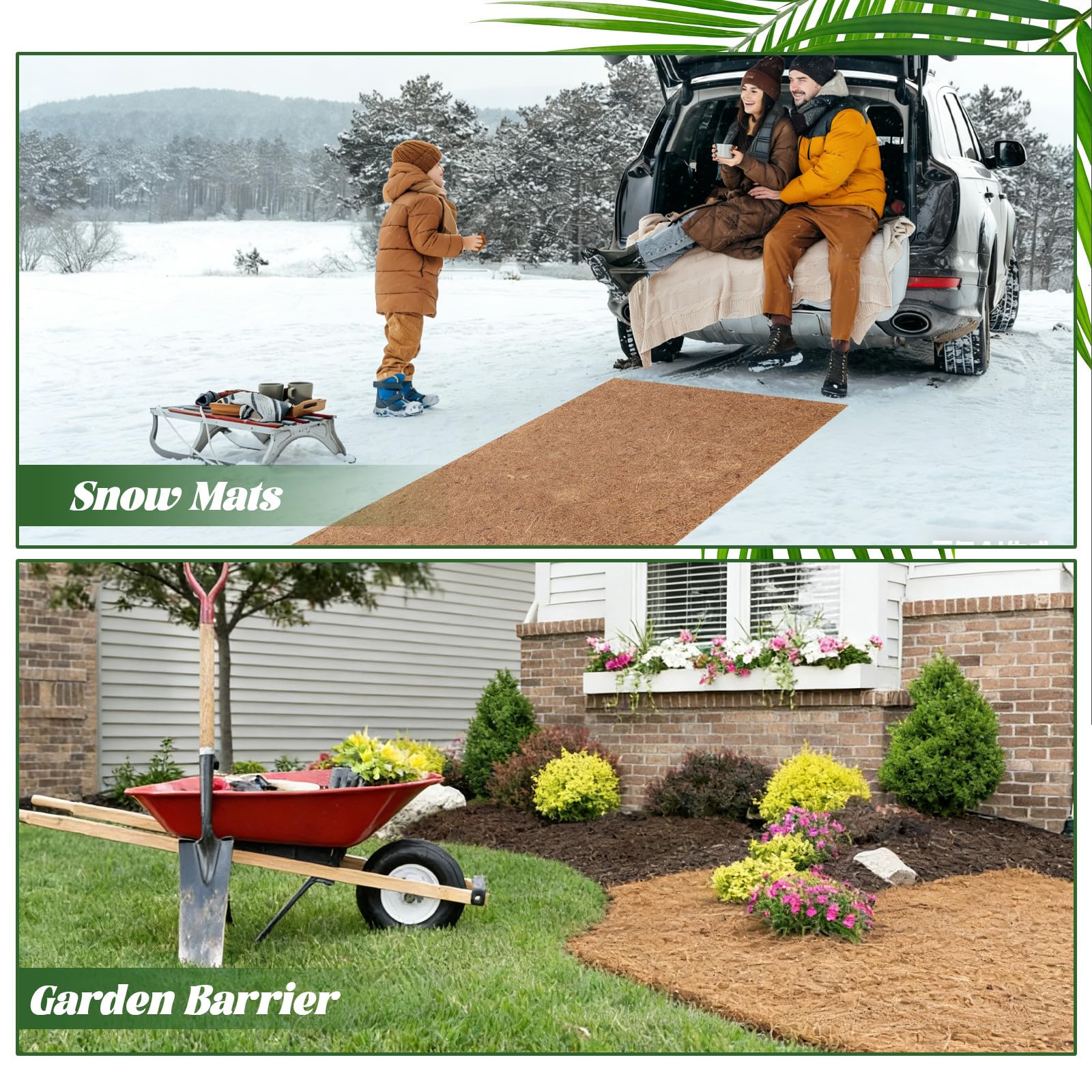 Ysglory coir fiber mat offers breathable soil and improved drainage