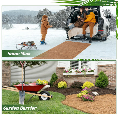 Ysglory coir fiber mat offers breathable soil and improved drainage