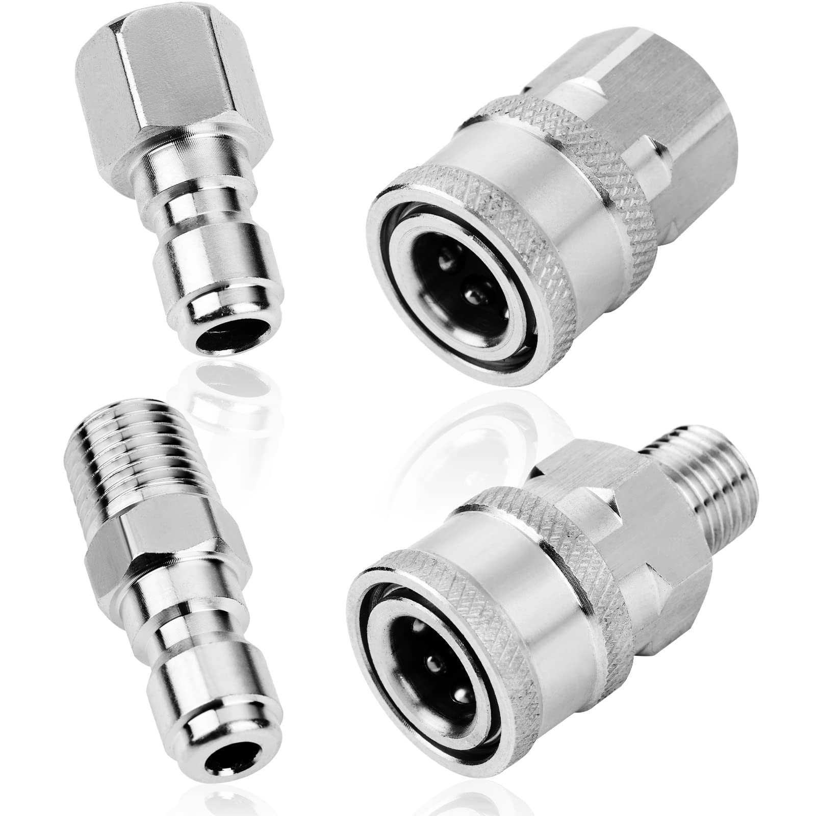 Ysglory pressure washer quick-connect 2-sets enables fast accessory changes.