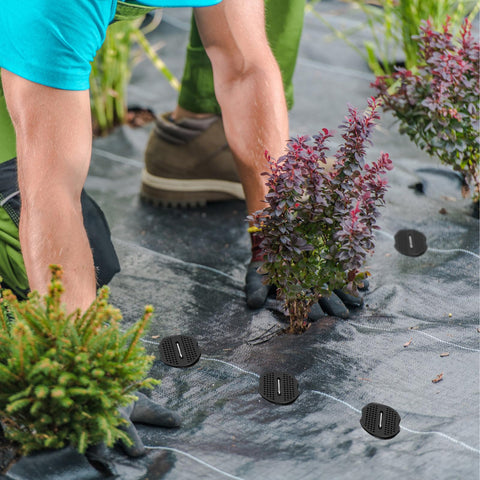 Ysglory weed barrier pins with gaskets pack for stable garden setup