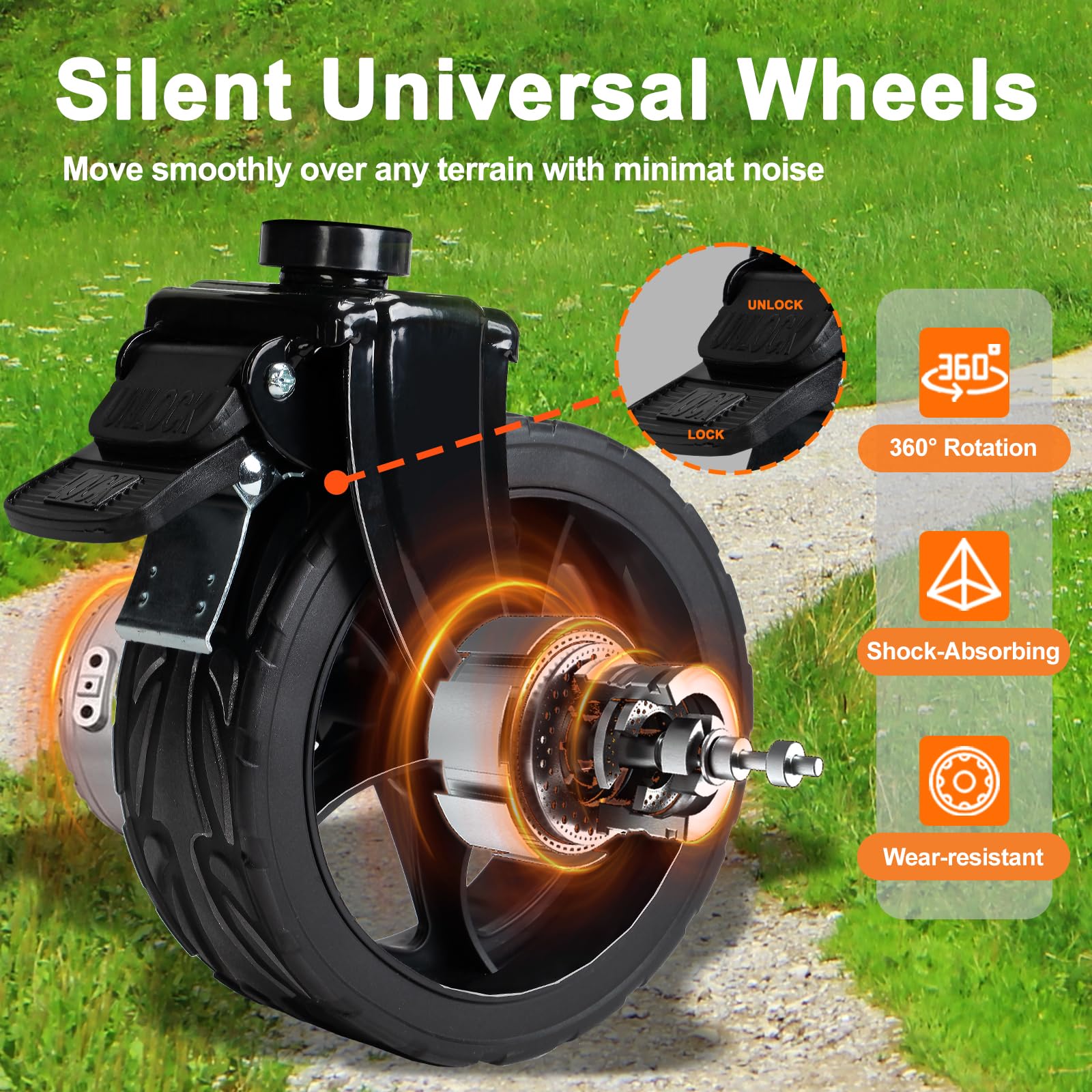 YSIATN collapsible wagon metal frame ensures outdoor durability.